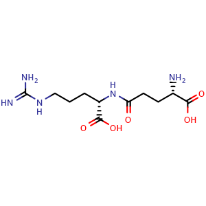 Chemical structure of Gamma-Glutamylarginine , CAS 31106-03-3, AChemBlock AD285625