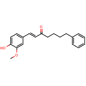 Chemical structure of Yakuchinone B , CAS 81840-57-5, AChemBlock AD285626
