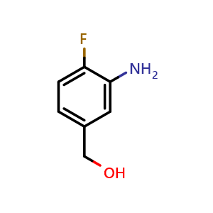 Chemical structure of (3-Amino-4-fluorophenyl)methanol , CAS 227609-86-1, AChemBlock AD285660