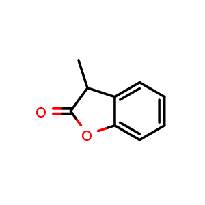 Chemical structure of 3-methyl-3H-benzofuran-2-one , CAS 134940-29-7, AChemBlock AD285751