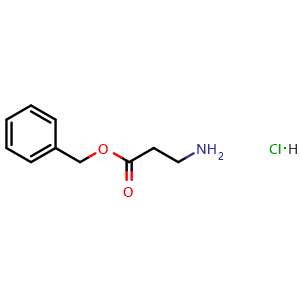 Chemical structure of Benzyl 3-aminopropanoate hydrochloride , CAS 99616-43-0, AChemBlock AD285819