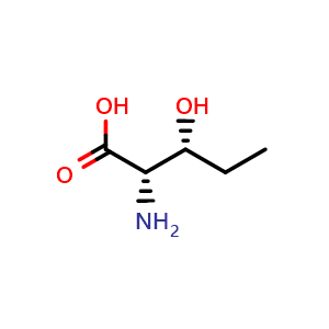 Chemical structure of (2S,3R)-3-Hydroxynorvaline , CAS 10148-67-1, AChemBlock AD285828
