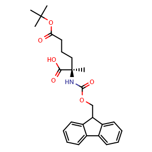 Chemical structure of Fmoc-a-Me-L-Aad(OtBu)-OH , CAS 1072845-54-5, AChemBlock AD285838