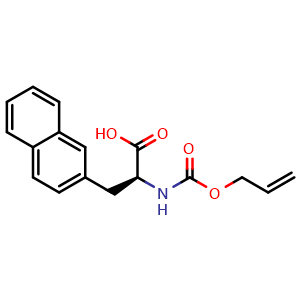 Chemical structure of Alloc-2-Nal-OH , CAS 1185841-47-7, AChemBlock AD285853
