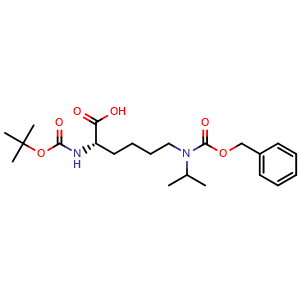 Chemical structure of Boc-Lys(iPr,Z)-OH , CAS 125323-99-1, AChemBlock AD285869