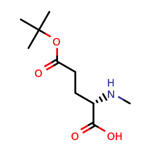 Chemical structure of H-N-Me-Glu(OtBu)-OH , CAS 1272754-93-4, AChemBlock AD285881