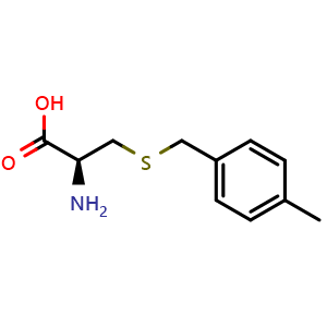 Chemical structure of H-D-Cys(PmeBzl)-OH , CAS 127348-02-1, AChemBlock AD285883