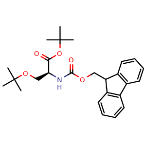 Chemical structure of Fmoc-Ser(tBu)-OtBu , CAS 129460-16-8, AChemBlock AD285887