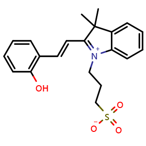 Chemical structure of (E)-2,3,3-trimethyl-1-(3-sulfonatepropyl)-3H-indolium , CAS 1356842-45-9, AChemBlock AD285898