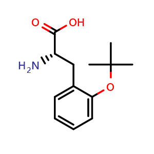 Chemical structure of 2-tert-Butoxy-L-phenylalanine , CAS 1389832-12-5, AChemBlock AD285905