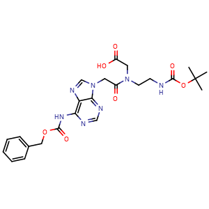 Chemical structure of Boc-PNA-A(Z)-OH , CAS 149376-69-2, AChemBlock AD285921