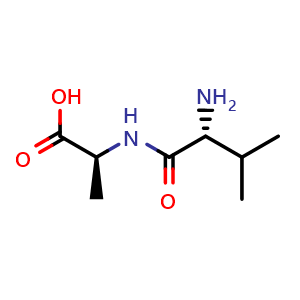 Chemical structure of H-D-Val-L-Ala-OH , CAS 150350-79-1, AChemBlock AD285922