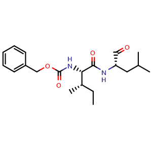 Chemical structure of Z-Ile-Leu-aldehyde , CAS 161710-10-7, AChemBlock AD285929