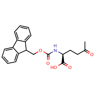Chemical structure of Fmoc-5-oxo-L-norleucine , CAS 1692075-71-0, AChemBlock AD285936