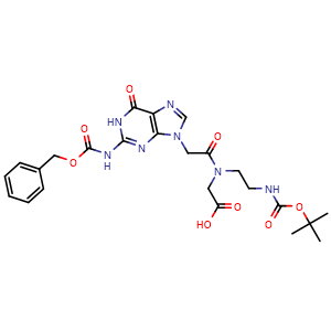 Chemical structure of Boc-PNA-G(Z)-OH , CAS 169287-77-8, AChemBlock AD285938