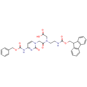 Chemical structure of Fmoc-PNA-C(Z)-OH , CAS 169396-95-6, AChemBlock AD285939
