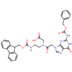 Chemical structure of Fmoc-PNA-G(Z)-OH , CAS 169397-01-7, AChemBlock AD285941