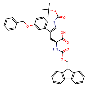 Chemical structure of Fmoc-Trp(Boc,5-OBn)-OH , CAS 174147-80-9, AChemBlock AD285946