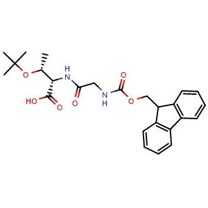 Chemical structure of Fmoc-Gly-Thr(tBu)-OH , CAS 1818440-02-6, AChemBlock AD285950