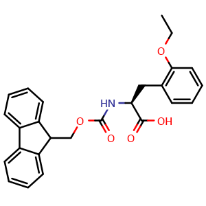 Chemical structure of Fmoc-Phe(2-ethoxy)-OH , CAS 2002546-22-5, AChemBlock AD285975