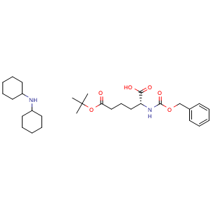 Chemical structure of Z-Aad(OtBu)-OH.DCHA , CAS 201668-30-6, AChemBlock AD285978