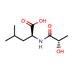 Chemical structure of N-Lac-Leu-OH , CAS 210769-82-7, AChemBlock AD285988