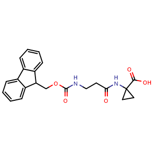 Chemical structure of Fmoc-β-Ala-Acpc-OH , CAS 2172314-13-3, AChemBlock AD286007