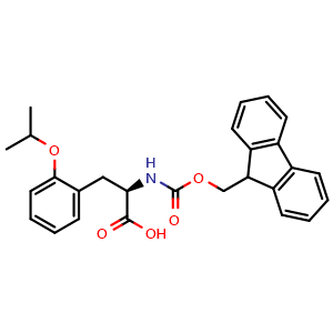 Chemical structure of Fmoc-D-Phe(2-OIpr)-OH , CAS 2349851-71-2, AChemBlock AD286032