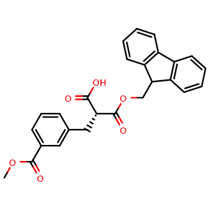 Chemical structure of Fmoc-D-Phe(3-COOMe)-OH , CAS 2349876-31-7, AChemBlock AD286034