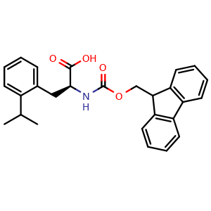 Chemical structure of Fmoc-Phe(2-Ipr)-OH , CAS 2350115-15-8, AChemBlock AD286042