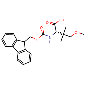 Chemical structure of Fmoc-4-OMe-Tle-OH , CAS 2350154-07-1, AChemBlock AD286043