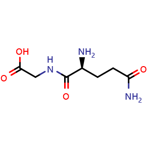 Chemical structure of H-Gln-Gly-OH , CAS 2650-65-9, AChemBlock AD286075