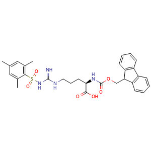 Chemical structure of Fmoc-D-Arg(Mts)-OH , CAS 268204-88-2, AChemBlock AD286077