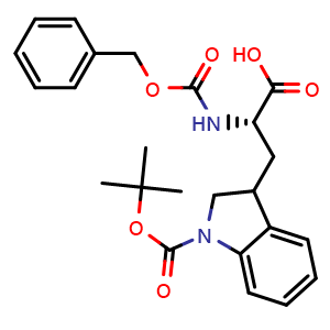 Chemical structure of N-Z-L-DHT(Boc)-OH , CAS 2714983-29-4, AChemBlock AD286082