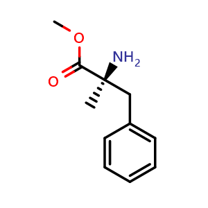 Chemical structure of Alpha-Me-L-Phe-OMe , CAS 28385-45-7, AChemBlock AD286094