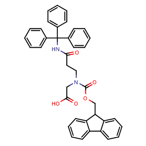 Chemical structure of Fmoc-CmG(Trt)-OH , CAS 2973754-95-7, AChemBlock AD286113