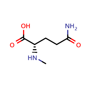 Chemical structure of H-N-Me-Gln-OH , CAS 300560-56-9, AChemBlock AD286120