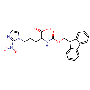 Chemical structure of Fmoc-L-2-Amino-5-(2-nitro-imidazol-1-yl)-pentanoic acid , CAS 3027753-16-5, AChemBlock AD286129