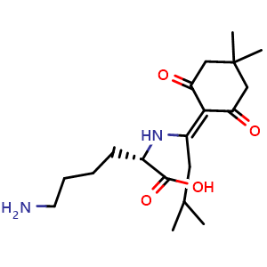 Chemical structure of Ivdde-Lys-OH , CAS 3033714-30-3, AChemBlock AD286131