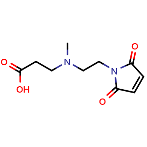 Chemical structure of 3-(2-Mal-Et)-N(Me)-Propionic acid , CAS 3034752-95-6, AChemBlock AD286132
