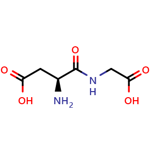 Chemical structure of H-Asp-Gly-OH , CAS 3790-51-0, AChemBlock AD286164