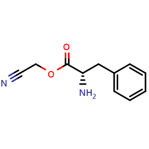 Chemical structure of L-Phenylalanine, cyanomethyl ester , CAS 443911-75-9, AChemBlock AD286168