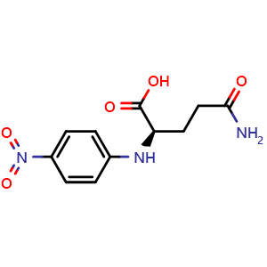 Chemical structure of (4-Nitrophenyl)-D-glutamine , CAS 60133-17-7, AChemBlock AD286180