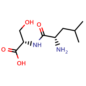 Chemical structure of H-Leu-Ser-OH , CAS 6209-12-7, AChemBlock AD286185