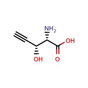 Chemical structure of L-beta-Ethynylserine , CAS 65207-64-9, AChemBlock AD286190