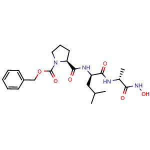 Chemical structure of Z-Pro-D-Leu-D-Ala-NHOH , AChemBlock AD286241