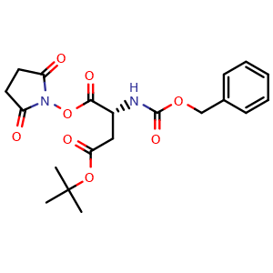 Chemical structure of Z-D-Asp(OtBu)-OSu , AChemBlock AD286242