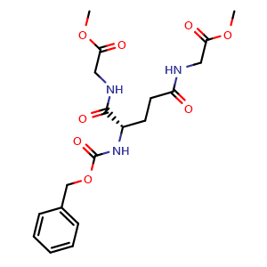 Chemical structure of Z-Glu(Gly-OMe)-Gly-OMe , AChemBlock AD286244