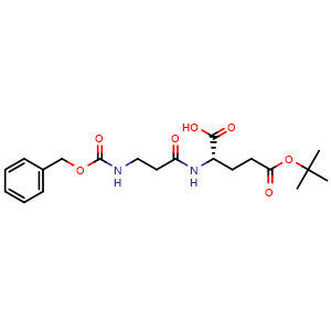 Chemical structure of Z-β-Ala-Glu(OtBu)-OH , AChemBlock AD286246