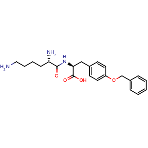 Chemical structure of H-Lys-Tyr(Bzl)-OH , AChemBlock AD286248